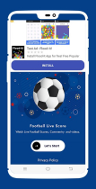 Soccer Live Scores - Android App Source Code Screenshot 2
