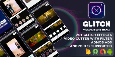 Glitch Video Effects Editor - Android Template