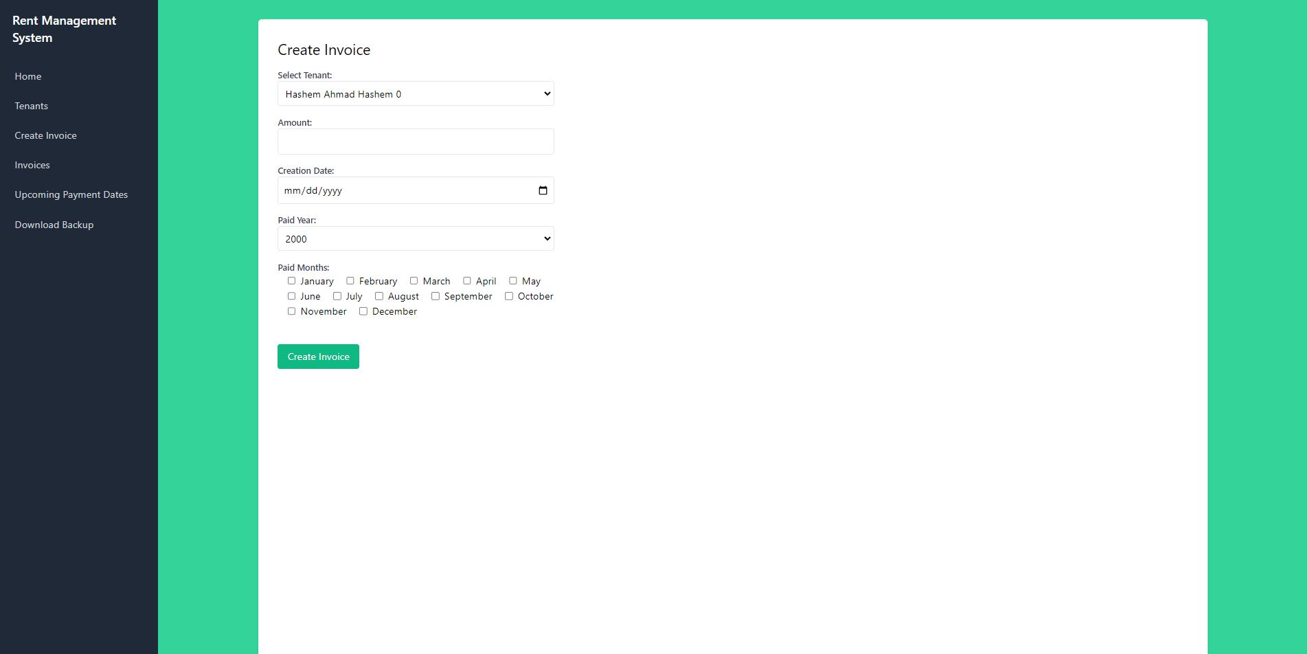 Tenant Management System - Simple Version by Fares12 | Codester