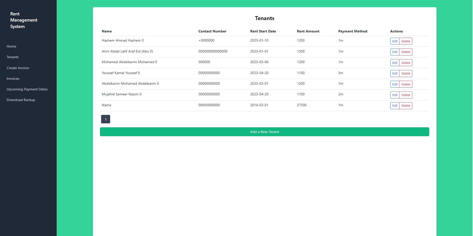 Tenant Management System - Simple Version by Fares12 | Codester