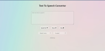 Text To Speech Convertor In JavaScript Screenshot 1