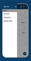 Grocery Shopping List - Android App Template Screenshot 2