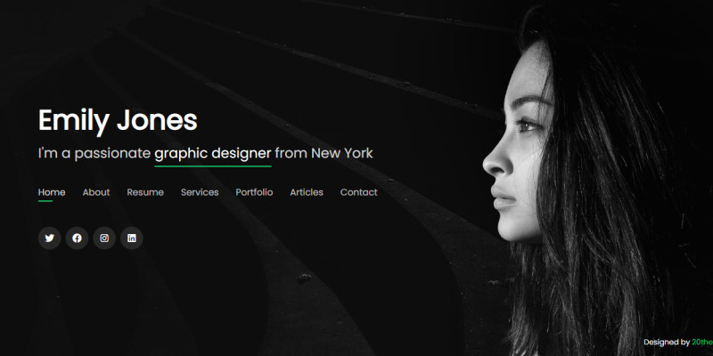 Personal Creative and Portfolio WordPress Theme