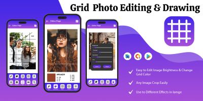 Grid - Photo Editing and Drawing - Android