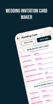 Wedding Invitation Card Maker - Android Template Screenshot 2