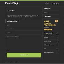 FarrisBlog - PHP Blogging Script Screenshot 2