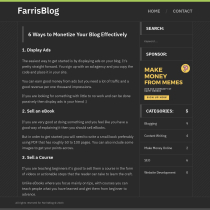 FarrisBlog - PHP Blogging Script Screenshot 3