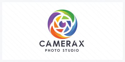 Camera Pixel O Letter Logo