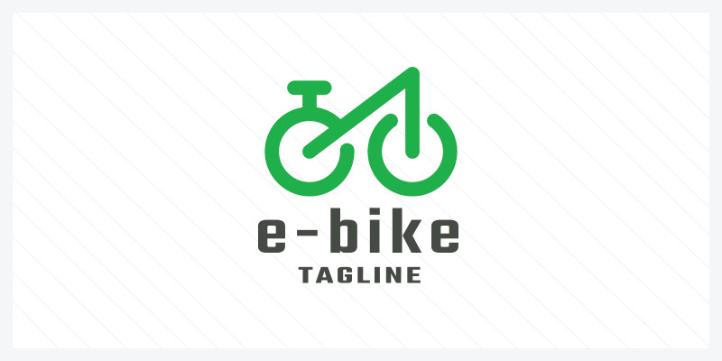 E-bike Letter E Logo