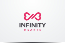 Infinity Hearts Vector Logo Template Screenshot 1