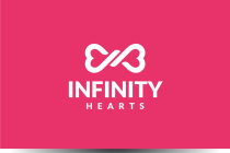 Infinity Hearts Vector Logo Template Screenshot 2