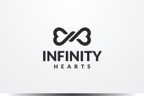 Infinity Hearts Vector Logo Template Screenshot 3