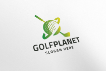 Golf Planet Professional Logo Template Screenshot 3