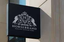Horse Brand Logo Template Screenshot 2
