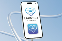 Laundry Clean Love Logo Screenshot 2