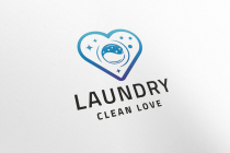 Laundry Clean Love Logo Screenshot 3