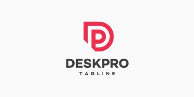 Deskpro Monogram Letter  DP  PD  D  P  Logo