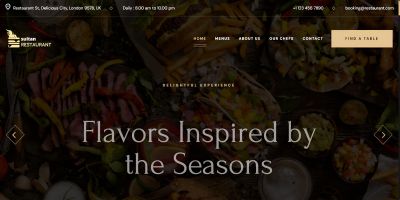 Food And Restaurant HTML CSS JS Template
