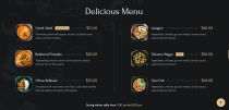 Food And Restaurant HTML CSS JS Template Screenshot 4