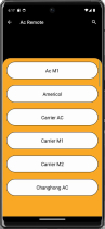 IR Ac Remote Control - Android App Template Screenshot 2