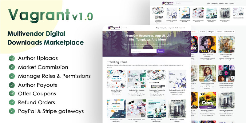 Vagrant - Multivendor Digital Marketplace