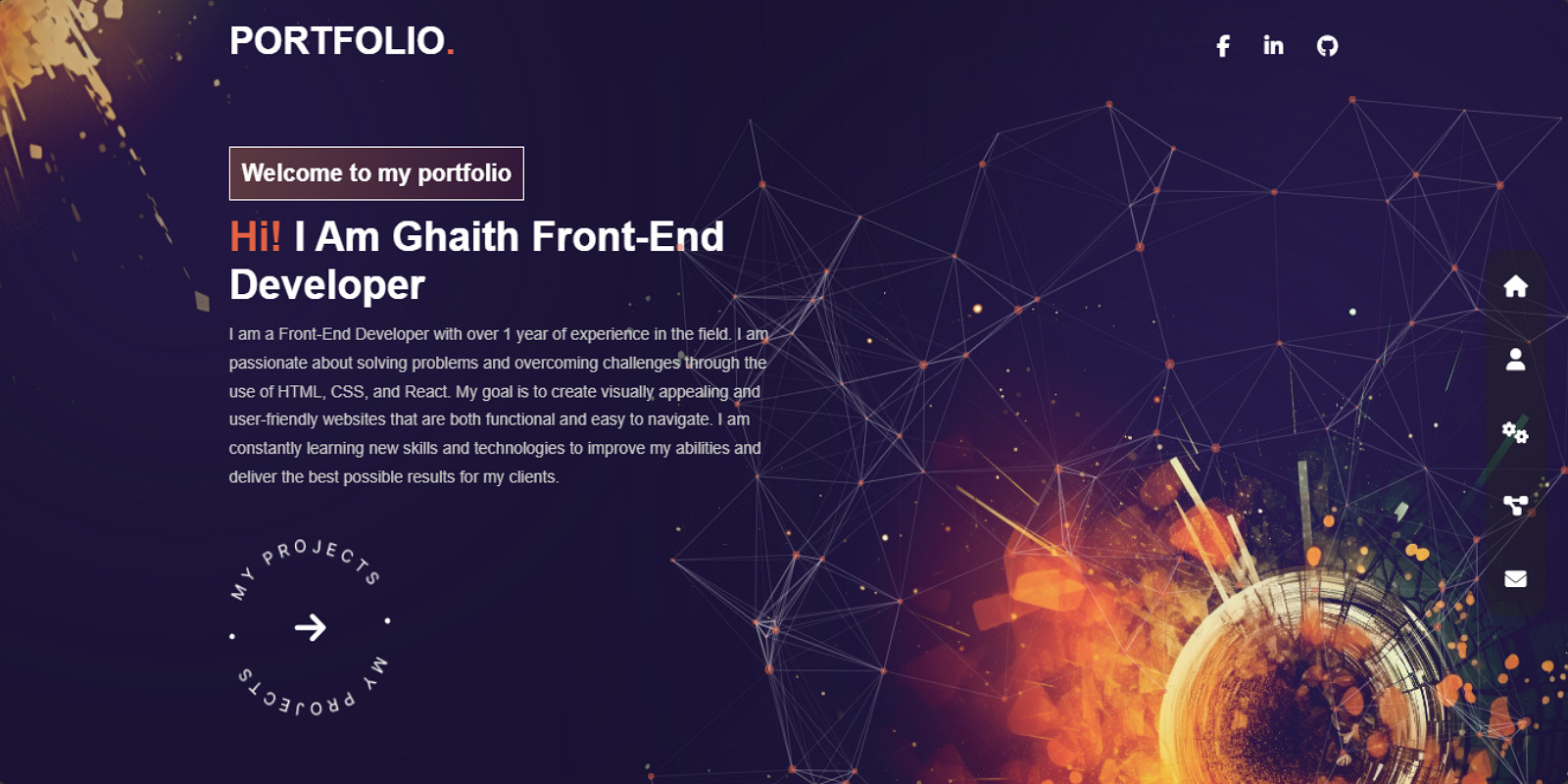 Responsive Portfolio HTML template by Sultan647 | Codester