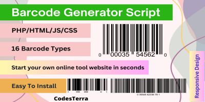 Premium Barcode Generator  Script