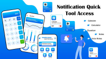 Notification Quick Tool Access - Android Template Screenshot 1