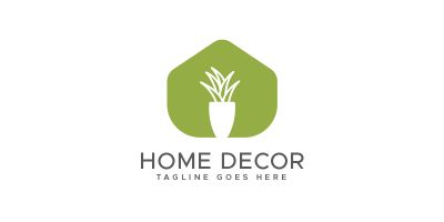 Home decor interior logo design template