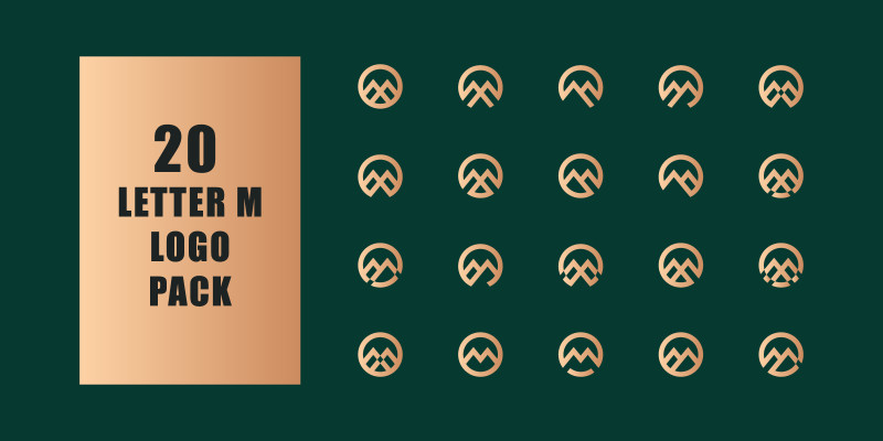 Letter M Logo Maker Pack