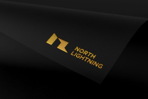 N Letter Lightning Bolt Logo Design Template Screenshot 2