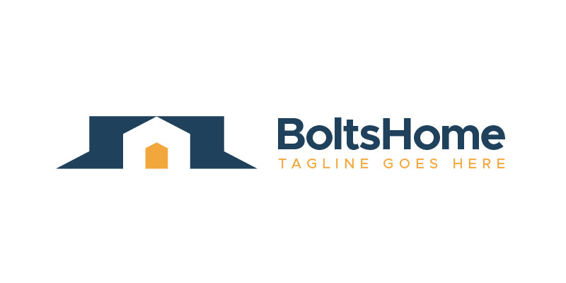 Bolt Home Lightning House Logo Design Template