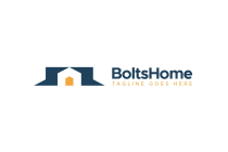 Bolt Home Lightning House Logo Design Template Screenshot 1
