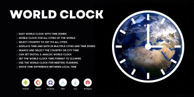 World Clock - Android App Template