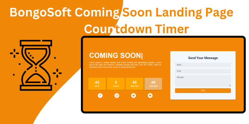 Bongosoft Coming Soon Landing Page With Countdown