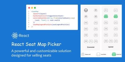 React Seat Map Picker