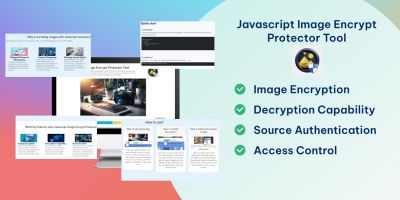 Javascript Image Encrypt Protector Tool