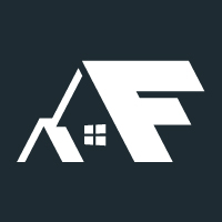 Letter F house logo design template