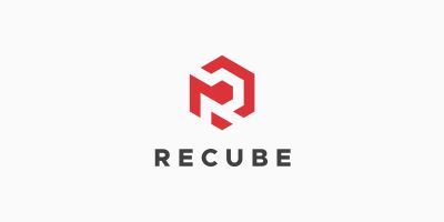 Recube Letter R Logo
