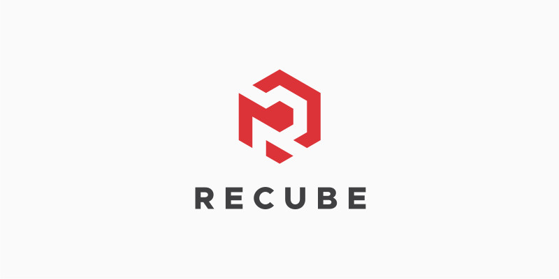 Recube Letter R Logo