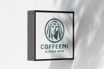Coffee Shop Women Face Logo Template Screenshot 4