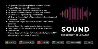 Sound Frequency Generator Android AdMob ads