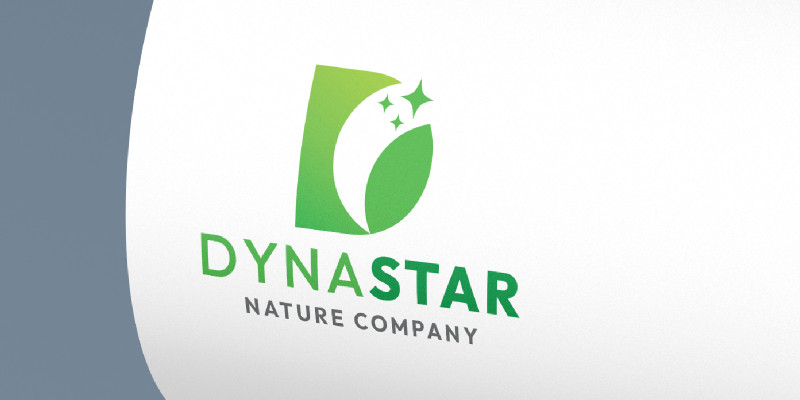 Dynamic Star Letter D Logo