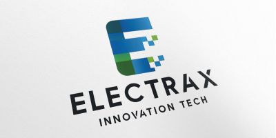 Electrical Tech Letter E Logo