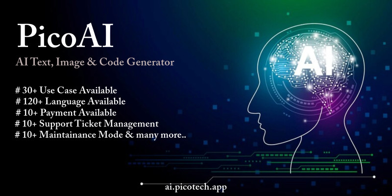 PicoAI - AI Text Image And Code Generator