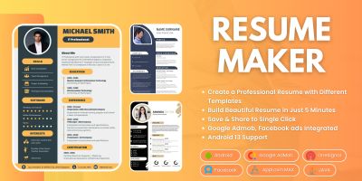 Resume Maker CV Builder with Admob FB Integration