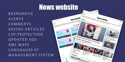 News site with PHP with CMS
