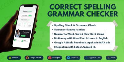 Correct Spelling Grammar Checker AdmobFacebook ads