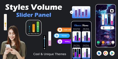 Styles Volume Slider Panel - Android App Source Co