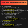 NPM Dependency Version Finder NodeJS